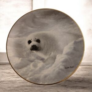 Charles Fracé “Harp Seal” Collector Plate – Nature’s Lovables w/ COA
